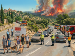 Exercice d&rsquo;évacuation de Valcros